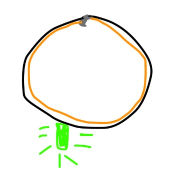 Sketch of how the wrist band concept would look.