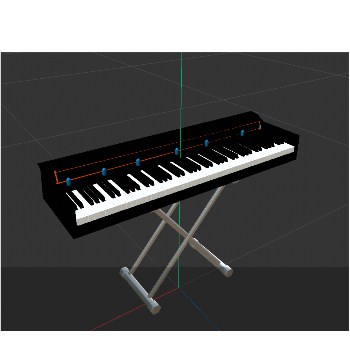 3d model of the piano and how the circuit would work.