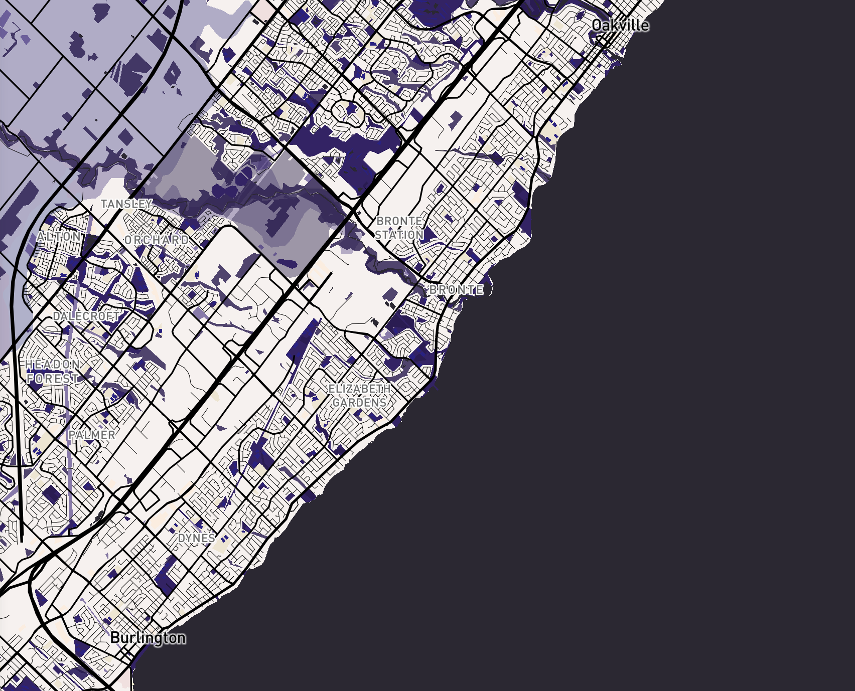 Darker purple colour pallete